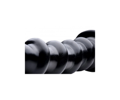 XR Brands The Screw Intimate Machine Juodas with Textured Spiral Design 27 cm