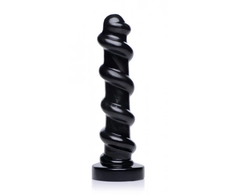 XR Brands The Screw Intimate Machine Juodas with Textured Spiral Design 27 cm