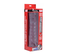 XR Brands Crystal Clear Extension Sleeve 3" Enhancement System 7.5 cm