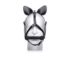 Xr Brands Dark Horse Pony Head Harness Silicone Bit Adjustable Vegan Juodas