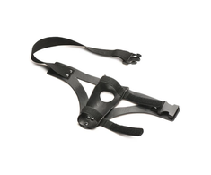 XR Brands Thunder Strap Wand Thigh Harness Juodas Adjustable Vegan