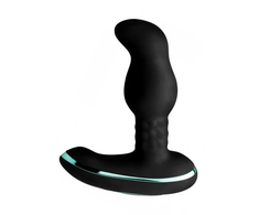 Xr Brands Rimsation Intimate Wellness Device with Rotating Beads - Juodas Silicone