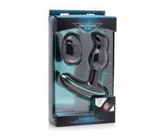 Xr Brands Rimsation Intimate Wellness Device with Rotating Beads - Juodas Silicone