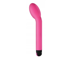 Rožinė XR Brands Inmi Curved Vibrator 10-Mode Silicone Rožinė Compact Model