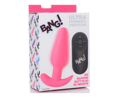 Xr Brands BANG Wireless Silicone Plug with 21 Vibration Modes &amp; Remote Control