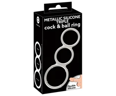 You2Toys Metallic Silicone Triple Ring