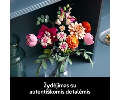 LEGO® Botanicals Daili rausvų gėlių puokštė (10342)