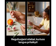LEGO® Botanicals Daili rausvų gėlių puokštė (10342)