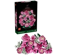 LEGO® Botanicals Rausvų rožių puokštė, dekoracija 10374