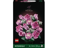 LEGO® Botanicals Rausvų rožių puokštė, dekoracija 10374