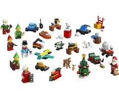 „LEGO® City“ 2026 metų advento kalendorius, Kalėdų Senelio dirbtuvė, žaislas, 60510
