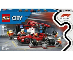 LEGO® City F1® remonto punktas, mechanikai ir Ferrari automobilis (60443)