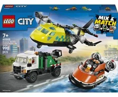 „LEGO® City“ lėktuvas, techninės priežiūros sunkvežimis ir visureigis su oro pagalve, 60505