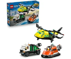 „LEGO® City“ lėktuvas, techninės priežiūros sunkvežimis ir visureigis su oro pagalve, 60505