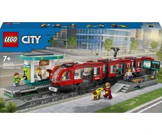 LEGO® City Miesto centro tramvajus ir stotelė (60423)