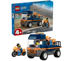 „LEGO® City“ motociklų transporteris, žaislas ir 2 minifigūrėlės, 60491