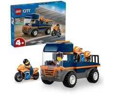 „LEGO® City“ motociklų transporteris, žaislas ir 2 minifigūrėlės, 60491