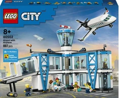 „LEGO® City“ oro uostas su lėktuvu, žaislinio oro uosto modelio rinkinys, 60502