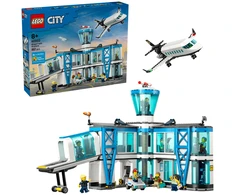 „LEGO® City“ oro uostas su lėktuvu, žaislinio oro uosto modelio rinkinys, 60502