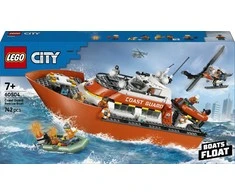 „LEGO® City“ pakrantės gelbėtojų kateris ir sraigtasparnis, žaidimo rinkinys, 60504