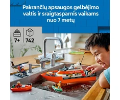 „LEGO® City“ pakrantės gelbėtojų kateris ir sraigtasparnis, žaidimo rinkinys, 60504