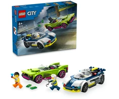 LEGO® City Policijos automobilis ir galingo automobilio gaudynės 60415