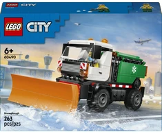 „LEGO® City“ sniego valytuvas, žaislinis sunkvežimis, transporto priemonė su minifigūrėle, 60490
