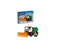 „LEGO® City“ sniego valytuvas, žaislinis sunkvežimis, transporto priemonė su minifigūrėle, 60490