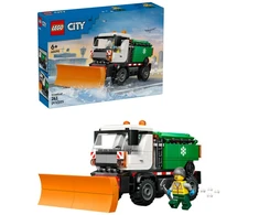 „LEGO® City“ sniego valytuvas, žaislinis sunkvežimis, transporto priemonė su minifigūrėle, 60490