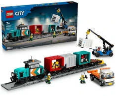 LEGO® City Uosto krovininis traukinys su kranu ir sunkvežimiu 60509