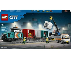 LEGO® City Uosto krovininis traukinys su kranu ir sunkvežimiu 60509
