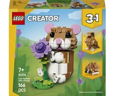 LEGO® Creator 3 in 1 Mielas žiurkėnas su gėle 31376