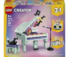 LEGO® Creator 3 in 1 Muzikos tematikos dekoras: pianinas su kate 31392