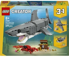 LEGO® Creator Nuožmus ryklys su lobių skrynia Žaislas 31381