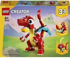 LEGO® Creator Raudonas drakonas Žaislinių gyvūnų rinkinys „trys viename“ 31145