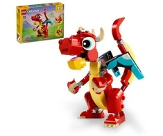 LEGO® Creator Raudonas drakonas Žaislinių gyvūnų rinkinys „trys viename“ 31145