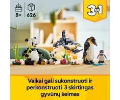 LEGO® Creator 3in1 Laukiniai gyvūnai: pandų šeima (31165)