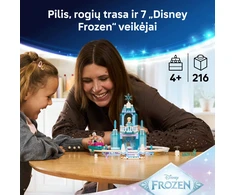 LEGO® ǀ „Disney Frozen“ Elzos ledo pilis ir smagus pasivažinėjimas rogėmis 43281