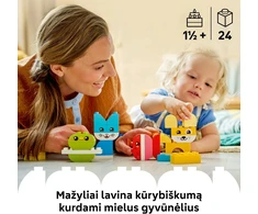 LEGO® DUPLO® mano pirmieji „3 in 1“ kūrybiški gyvūnėliai 10477