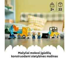 LEGO DUPLO Town Statybų mašinos 3 viename 10475