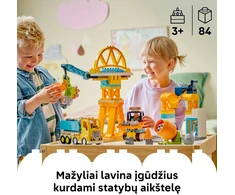 LEGO® DUPLO® Town „3 in 1“ statybvietė ir transporto priemonės 10476