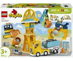 LEGO® DUPLO® Town „3 in 1“ statybvietė ir transporto priemonės 10476