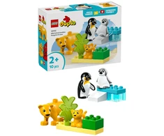 LEGO® DUPLO Laukinių gyvūnų šeimos: pingvinai ir liūtai (10442)