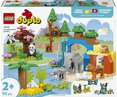 LEGO® DUPLO Laukinių gyvūnų šeimos „trys viename“ (10446)