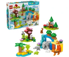LEGO® DUPLO Laukinių gyvūnų šeimos „trys viename“ (10446)