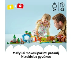 LEGO® DUPLO Laukinių gyvūnų šeimos „trys viename“ (10446)
