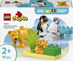 LEGO® DUPLO Laukinių gyvūnų šeimos: pingvinai ir liūtai (10442)