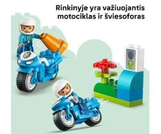 LEGO® DUPLO® Town Mėlynas policijos motociklas 10471
