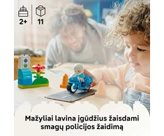 LEGO® DUPLO® Town Mėlynas policijos motociklas 10471
