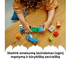LEGO® DUPLO® Town Mėlynas policijos motociklas 10471
